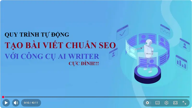 Quy trình tạo bài viết chuẩn seo tự động nhờ công cụ Ai miễn phí